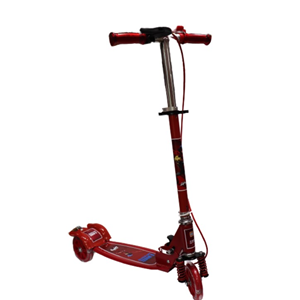 اسکوتر سه چرخ ژله ای چراغ دار قرمز طرح دختر کفشدوزکی-اسباب بازی